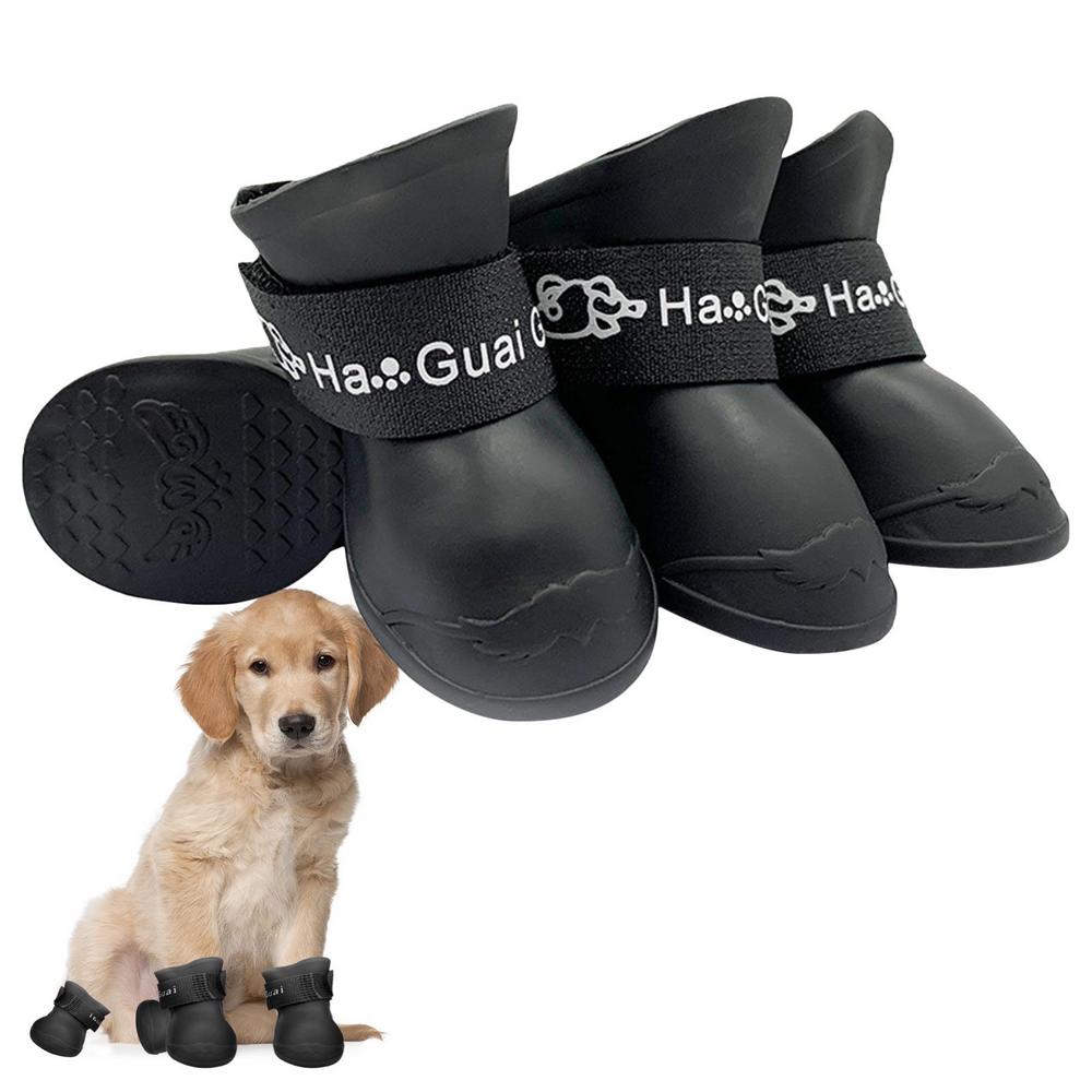 Dog Boots - 4pcs Waterproof Dog Walking Shoes