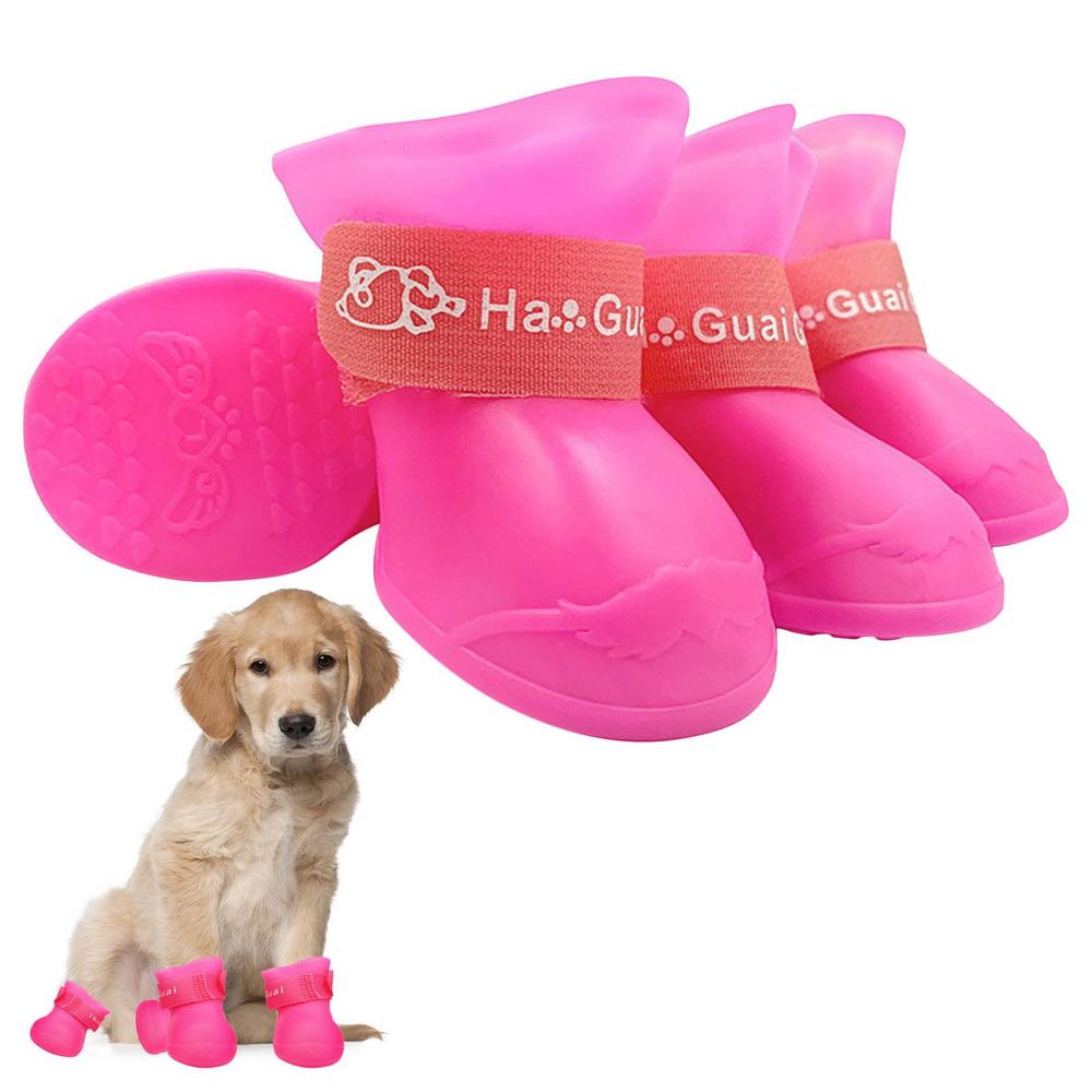 Dog Boots - 4pcs Waterproof Dog Walking Shoes