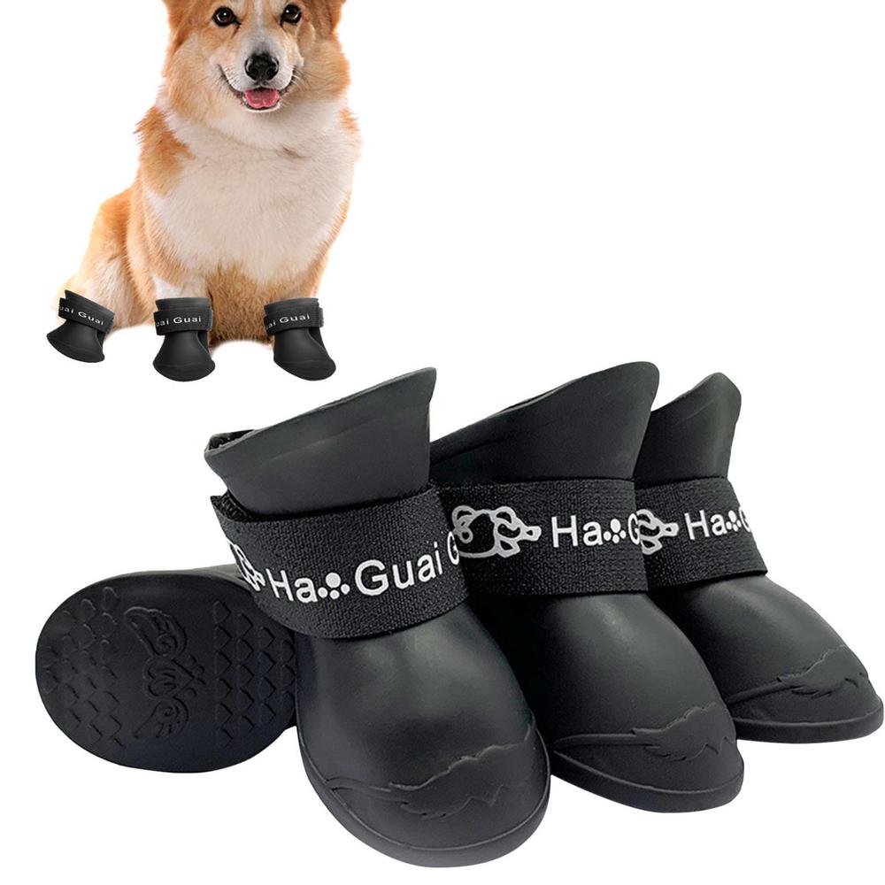 Dog Boots - 4pcs Waterproof Dog Walking Shoes