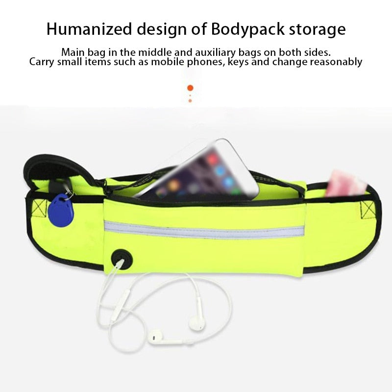 Hands Free Dog Leash with Bag - for Running, Reflective, Portable Waist Bag